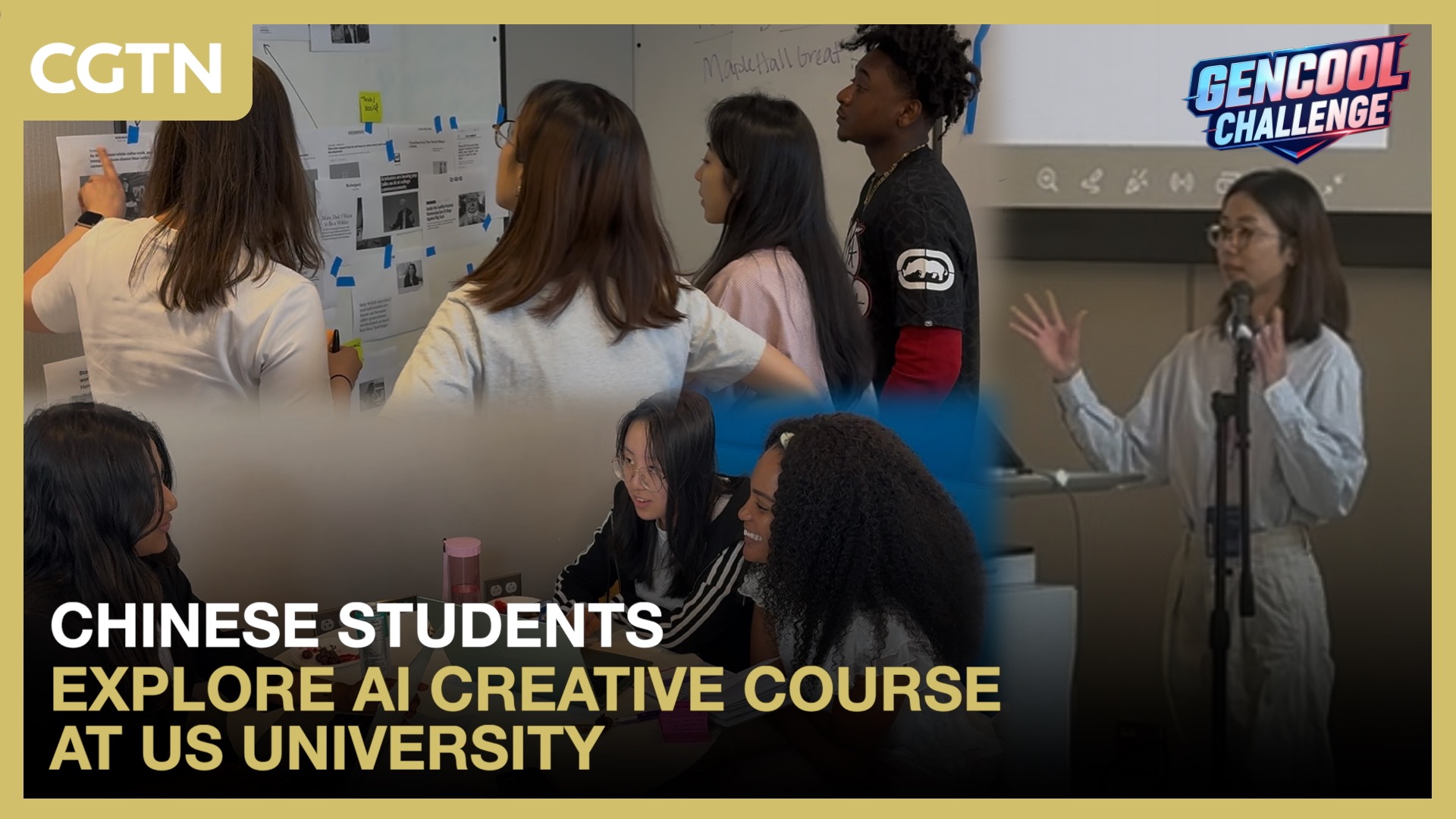 Chinese students explore AI creative course at US university