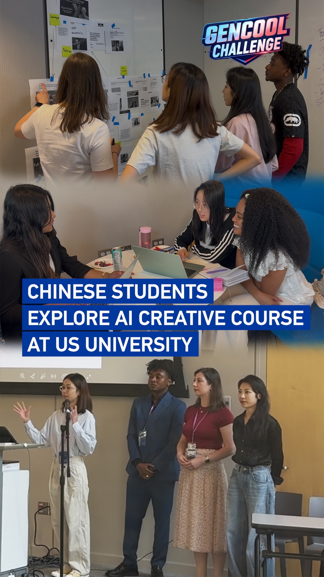 Chinese students explore AI creative course at US university