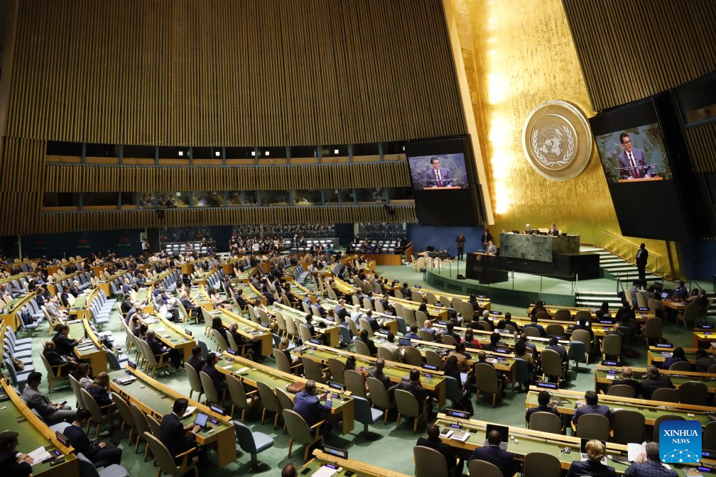 A scene of the 81st session of the UN General Assembly at the UN headquarters in New York City, September 8, 2026. / Xinhua