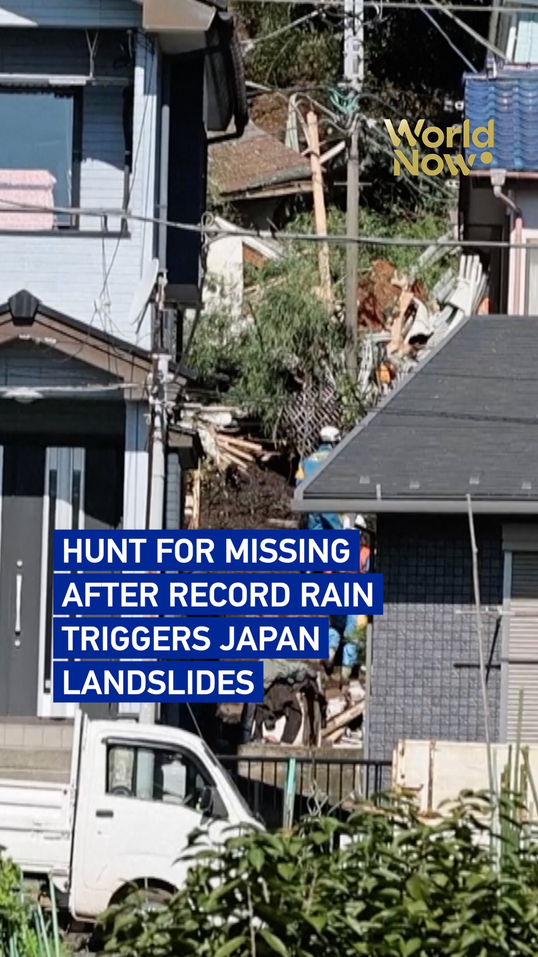 Hunt for missing after record rain triggers Japan landslides