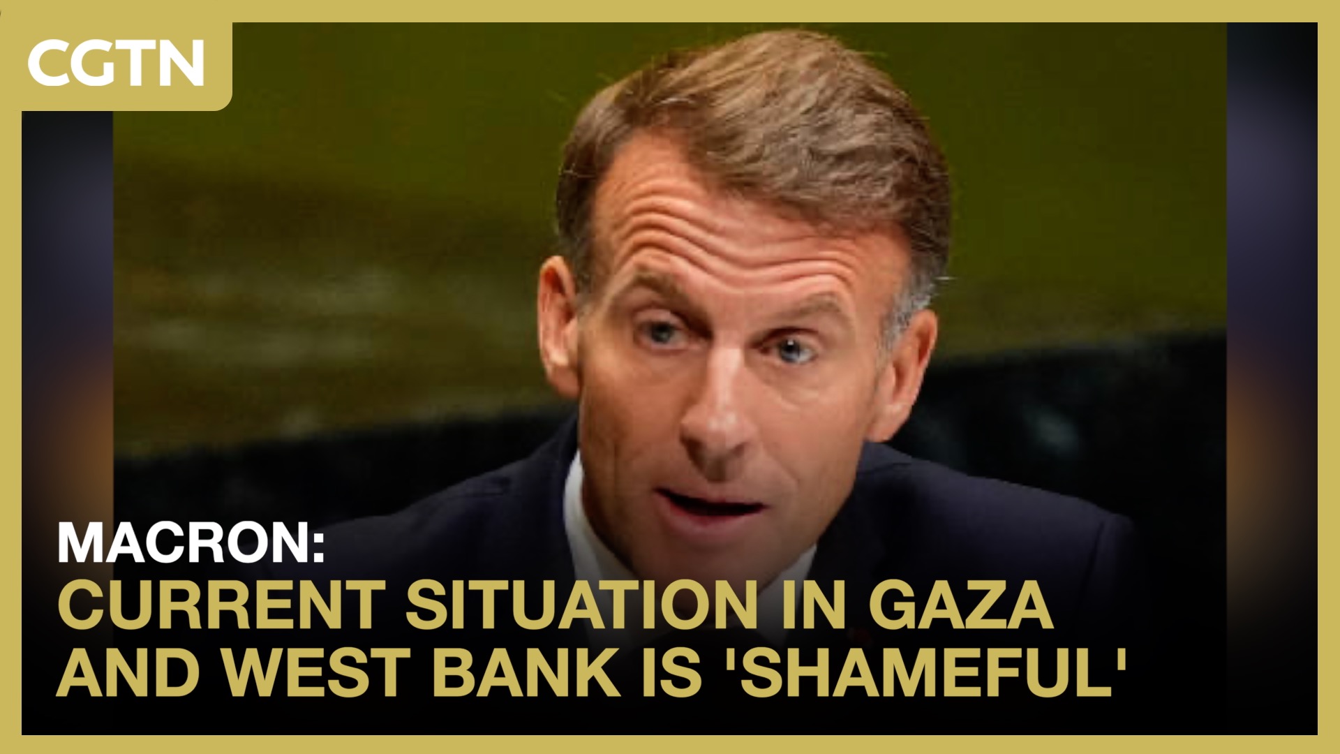 Macron: Current situation in Gaza and West Bank is 'shameful'