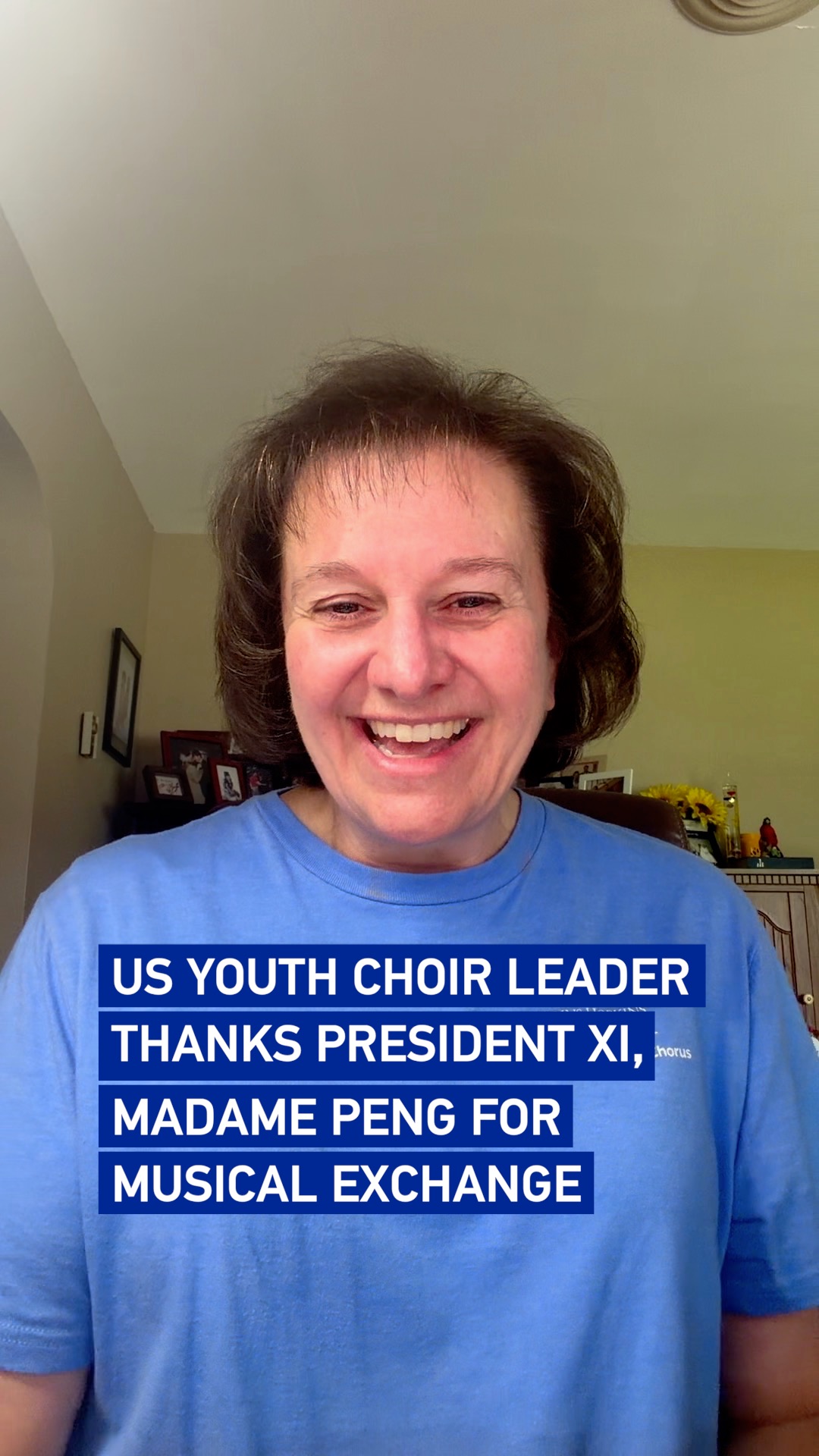 US youth choir leader thanks President Xi, Madame Peng for musical exchange
