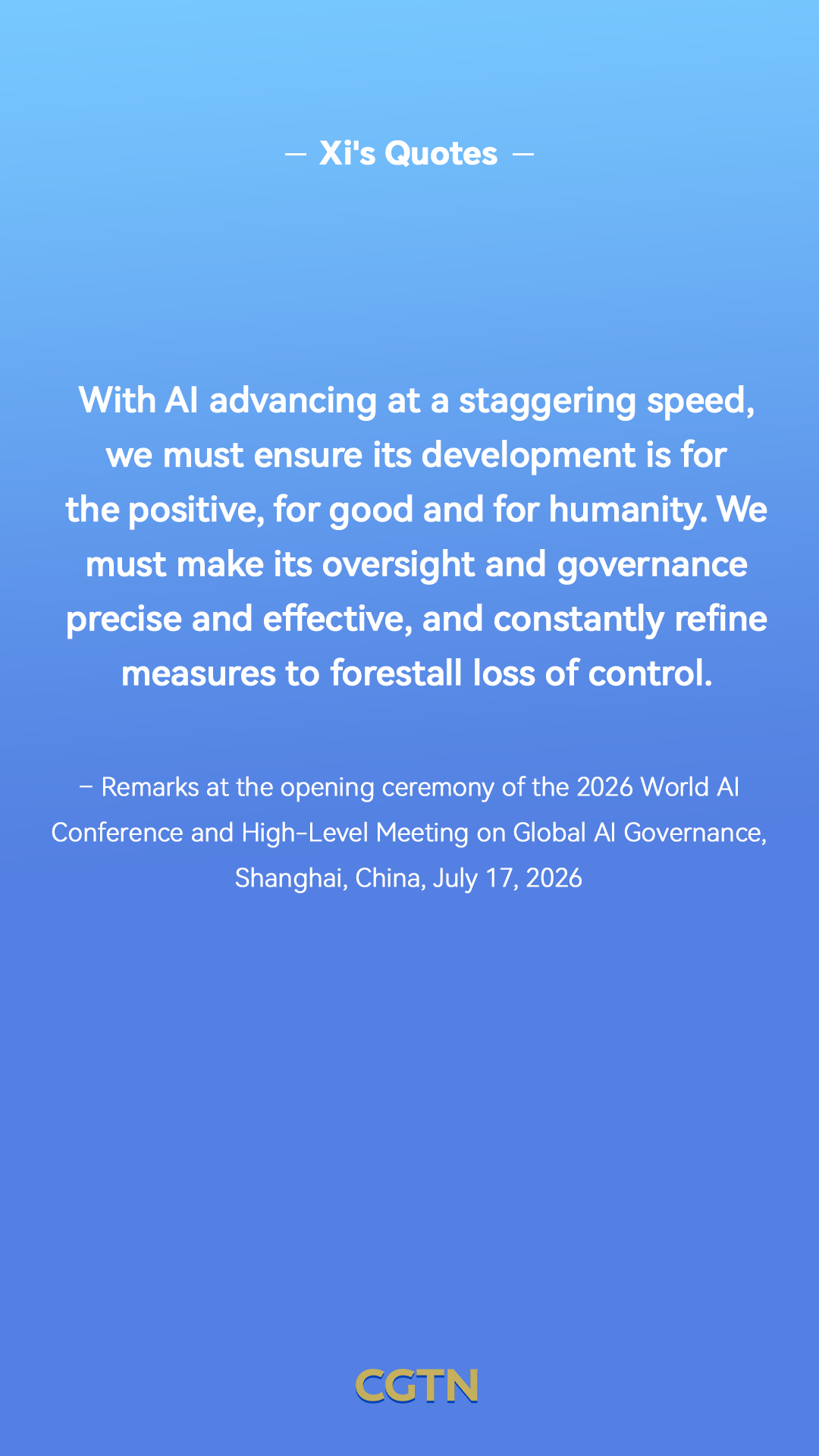 Xi Jinping's key quotes on artificial intelligence