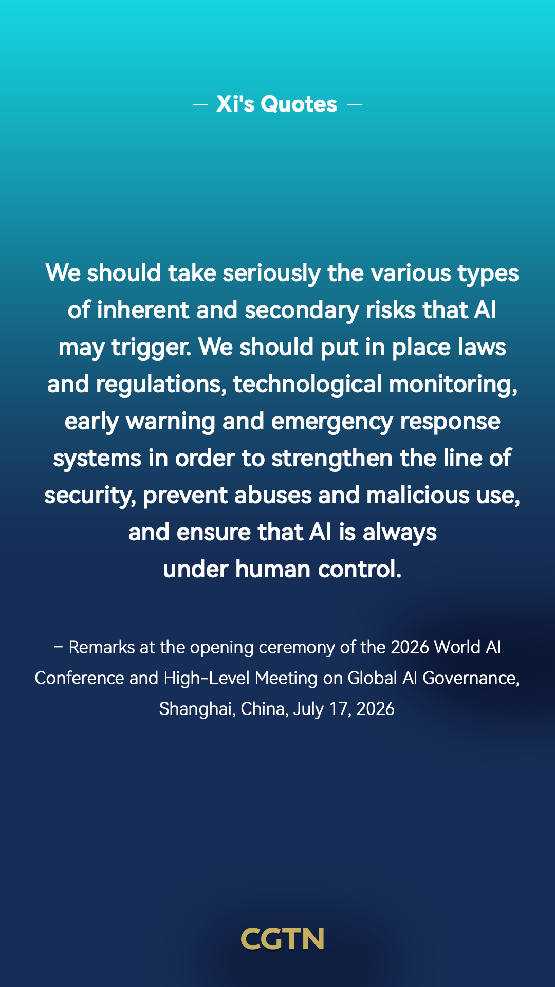 Xi Jinping's key quotes on artificial intelligence