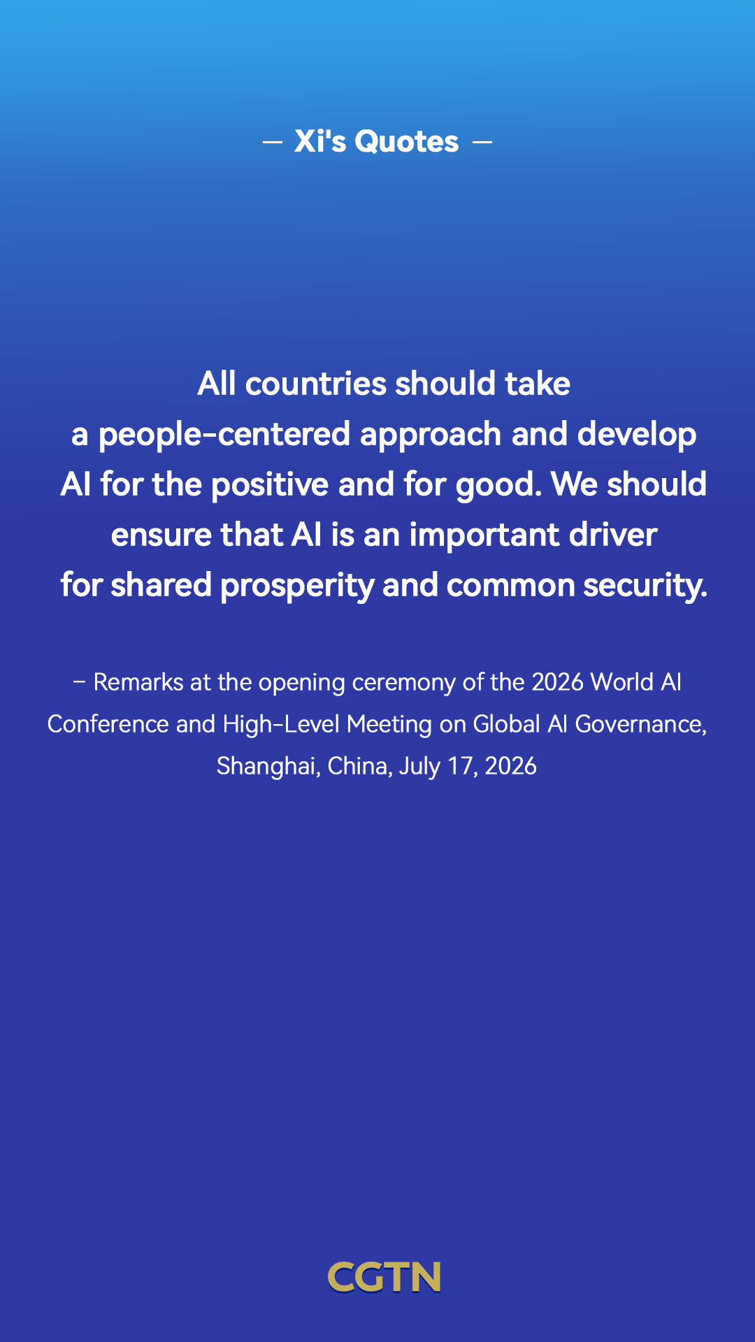 Xi Jinping's key quotes on artificial intelligence
