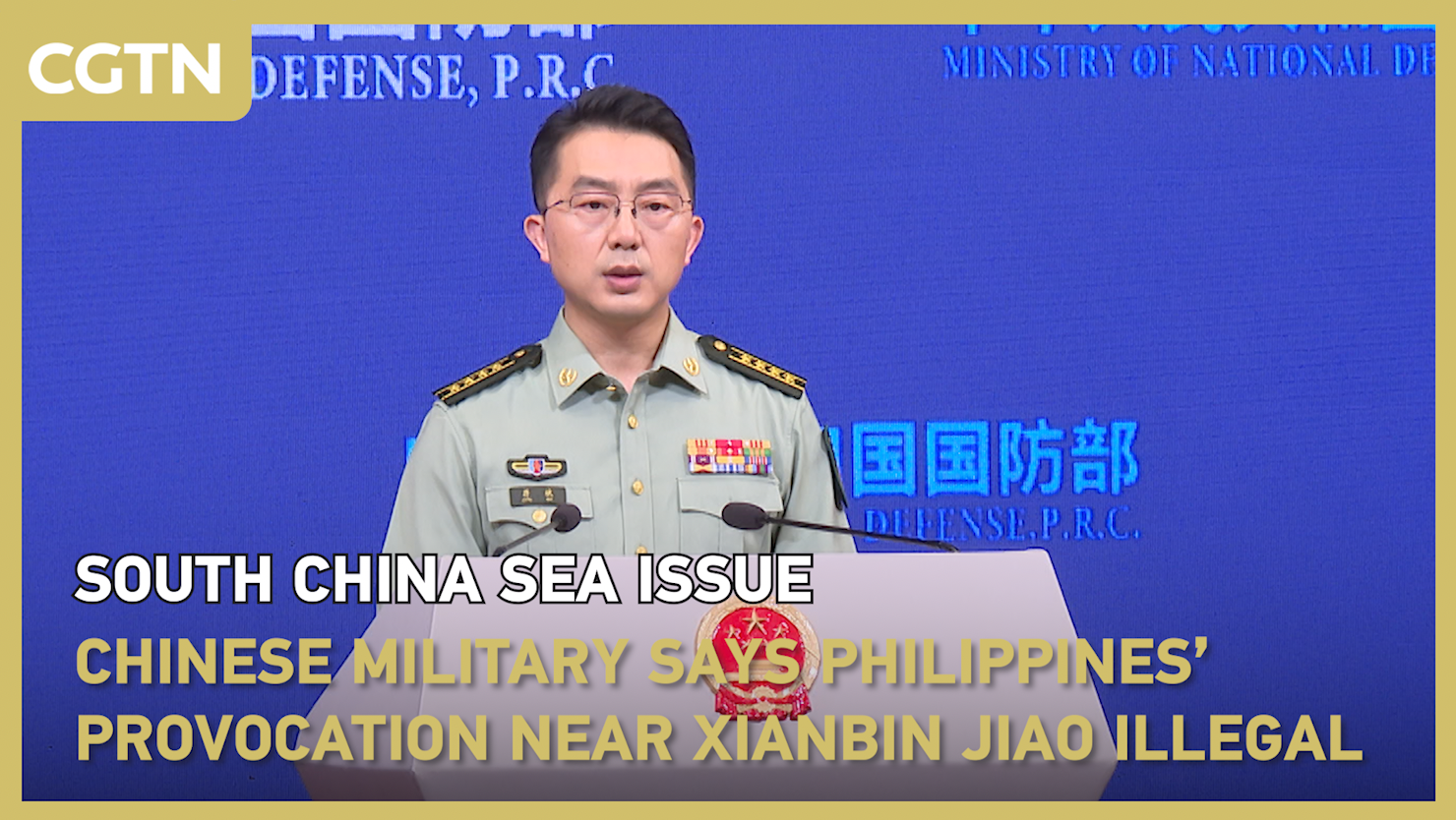 China says Philippines' provocation in South China Sea illegal