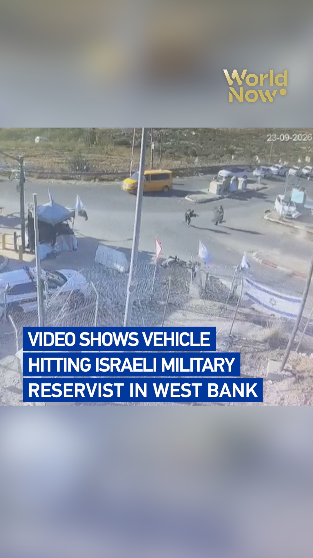 Video shows vehicle hitting Israeli military reservist in West Bank