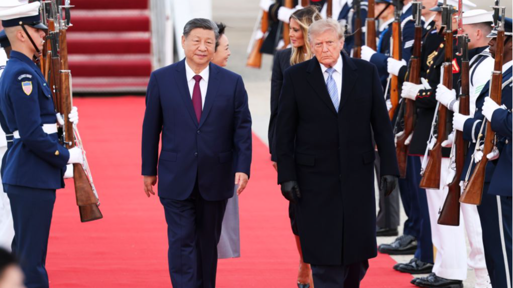 Chinese President Xi Jinping arrived at Joint Base Andrews and was welcomed by US President Donald Trump, Washington, D.C., the United States, September 23, 2026. /Xinhua