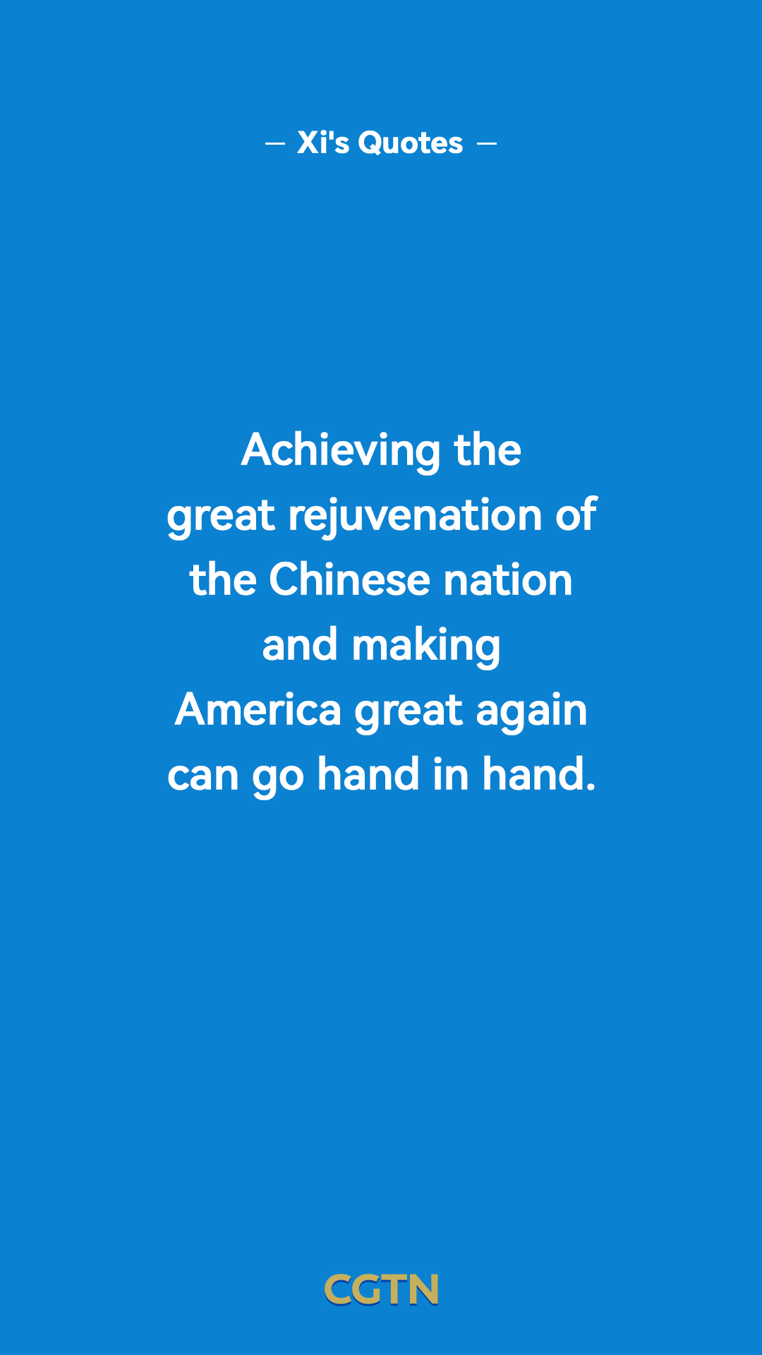 Key quotes from President Xi Jinping's address at White House welcome ceremony