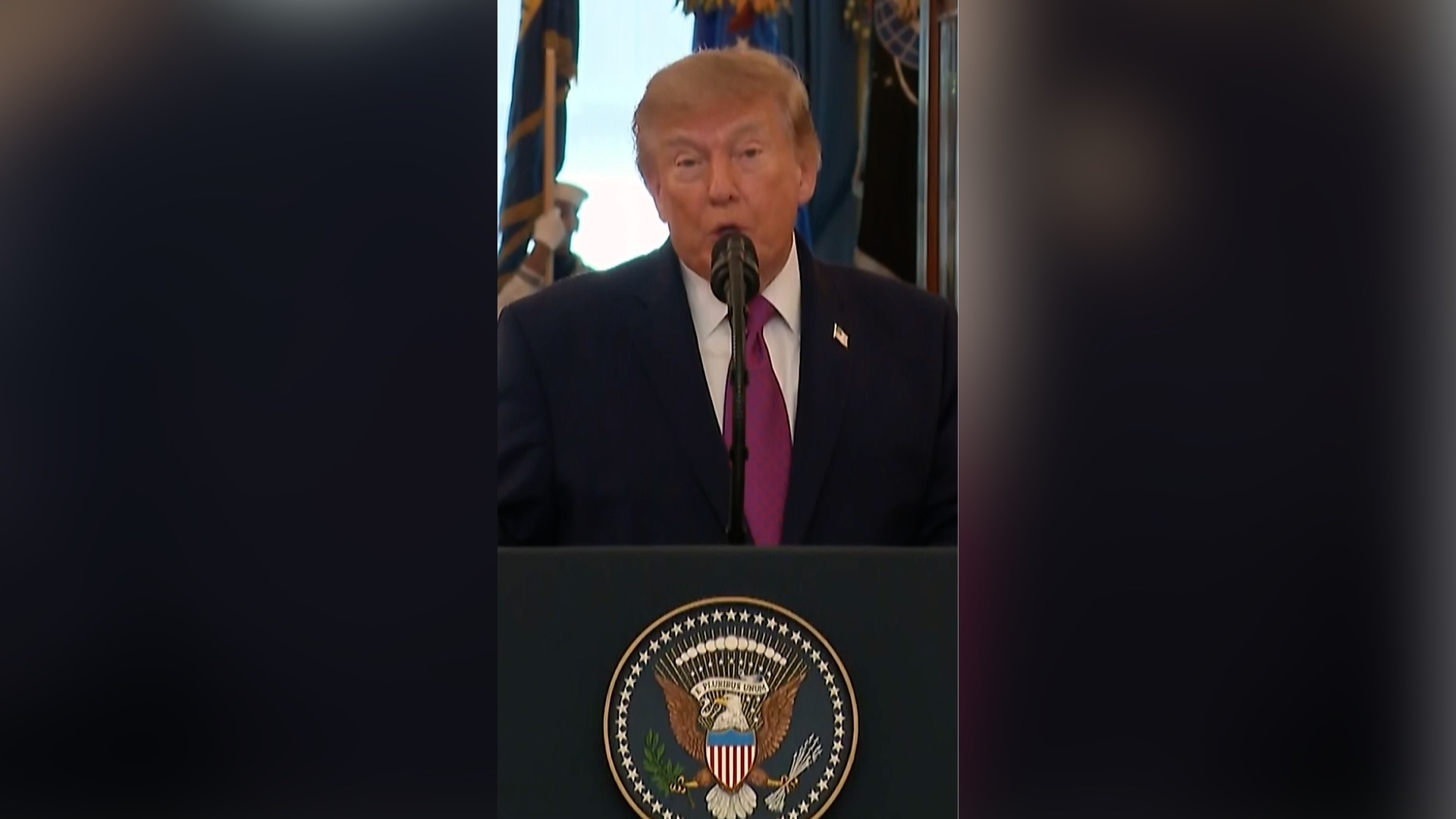 Trump: I am delighted to welcome you to the beautiful White House