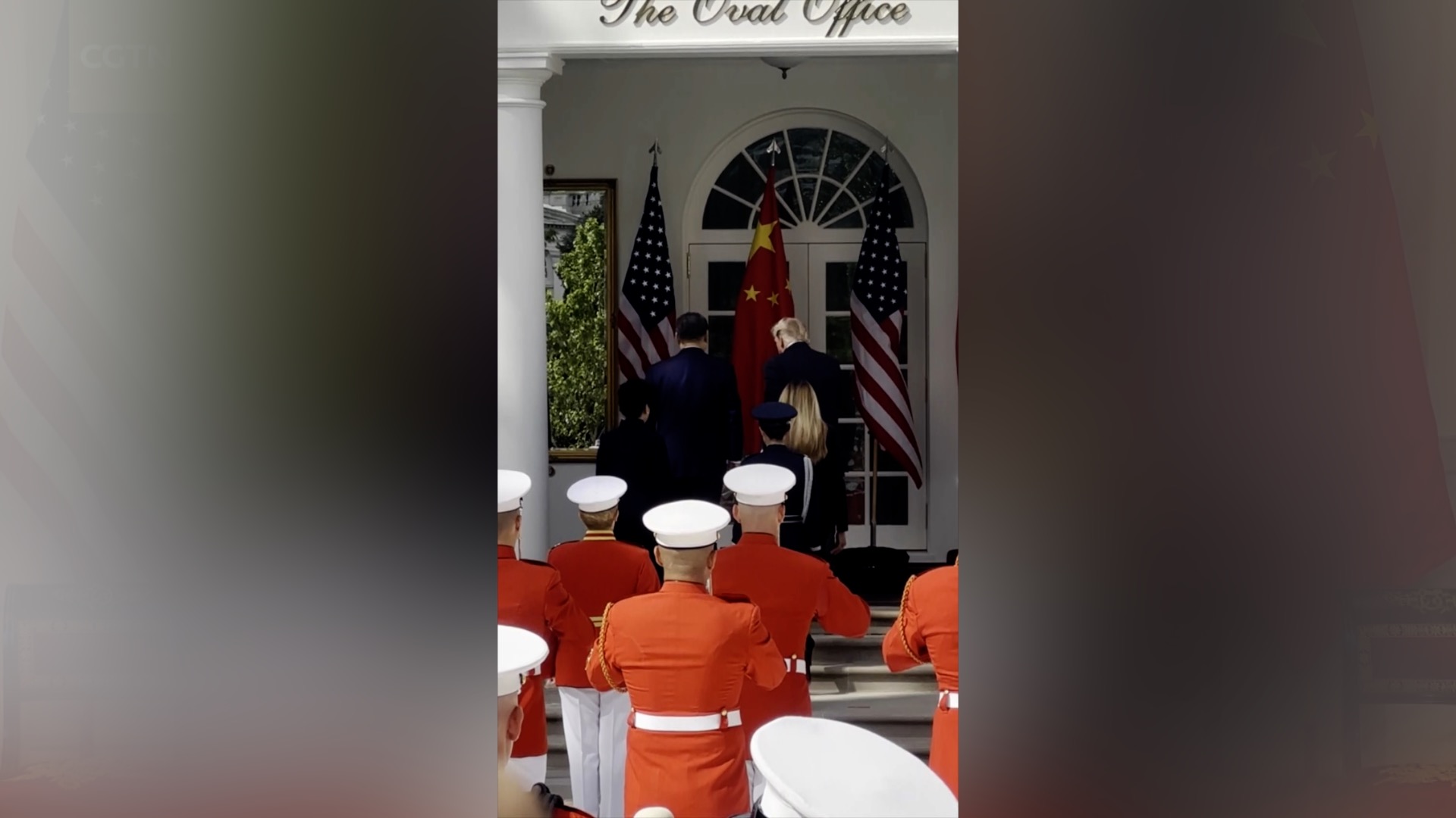 Watch: Xi Jinping walks into Oval Office at White House