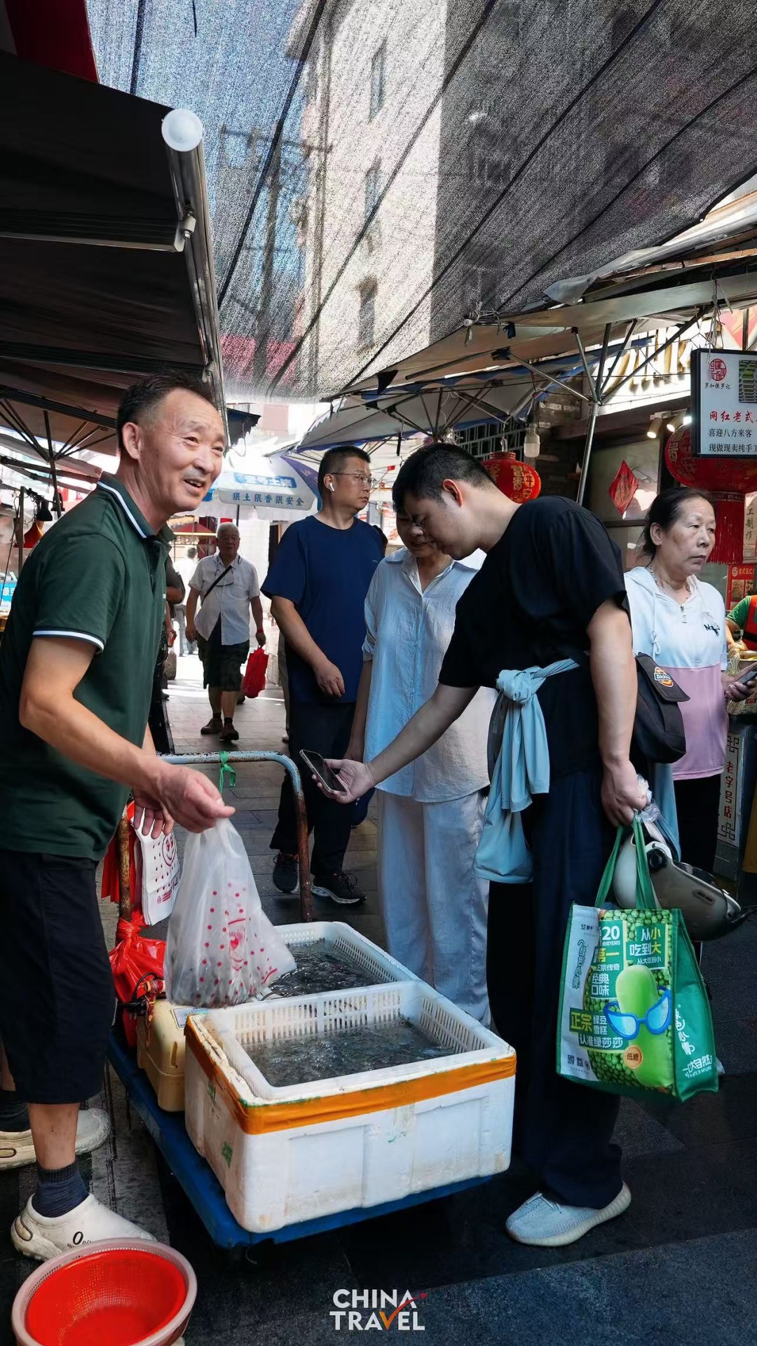A glance of Siwan Market in Hefei, east China's Anhui Province. /CGTN
