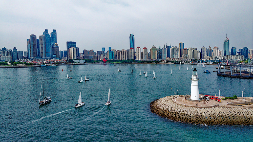 Live: Sail at Qingdao's Olympic Sailing Center in E China