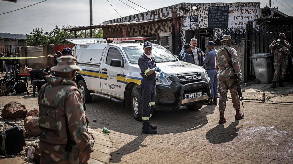 Live: Views of Carletonville amid reports of two separate mass shootings in South Africa