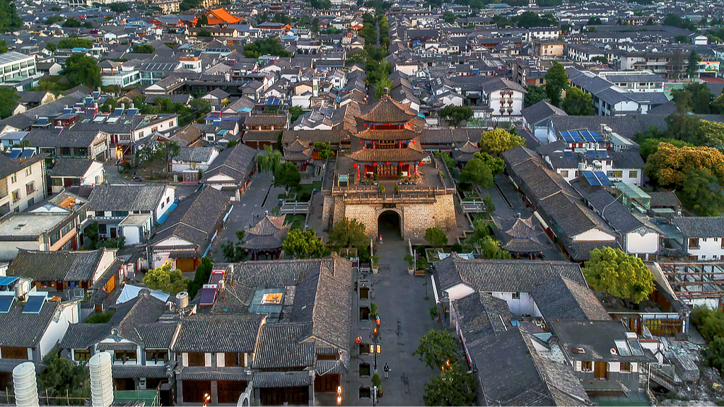 Live: Soothing view of Dali Old Town in SW China's Yunnan