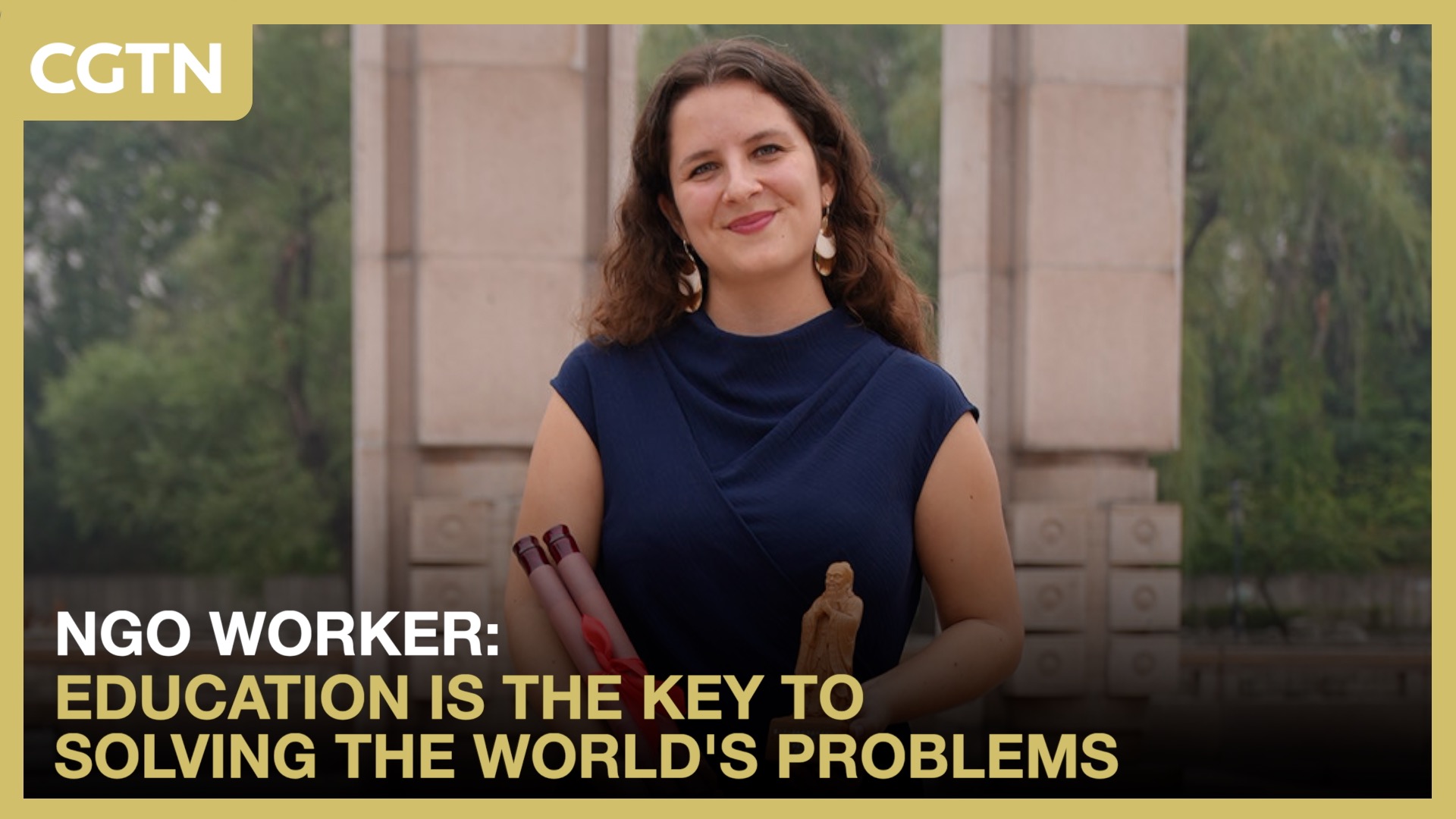 NGO worker: Education is the key to solving the world's problems