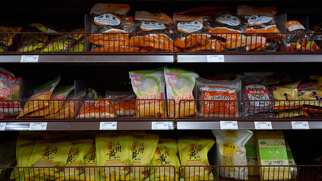 Products imported from China are displayed for sale at a market in Los Angeles, California, US, April 8, 2026. /VCG