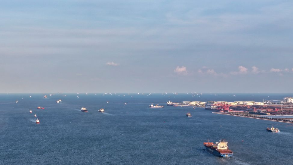 The main channel of Tianjin Port in Tianjin, north China, September 18, 2026. Tianjin is an important land-sea hub for Belt and Road cooperation. /Xinhua
