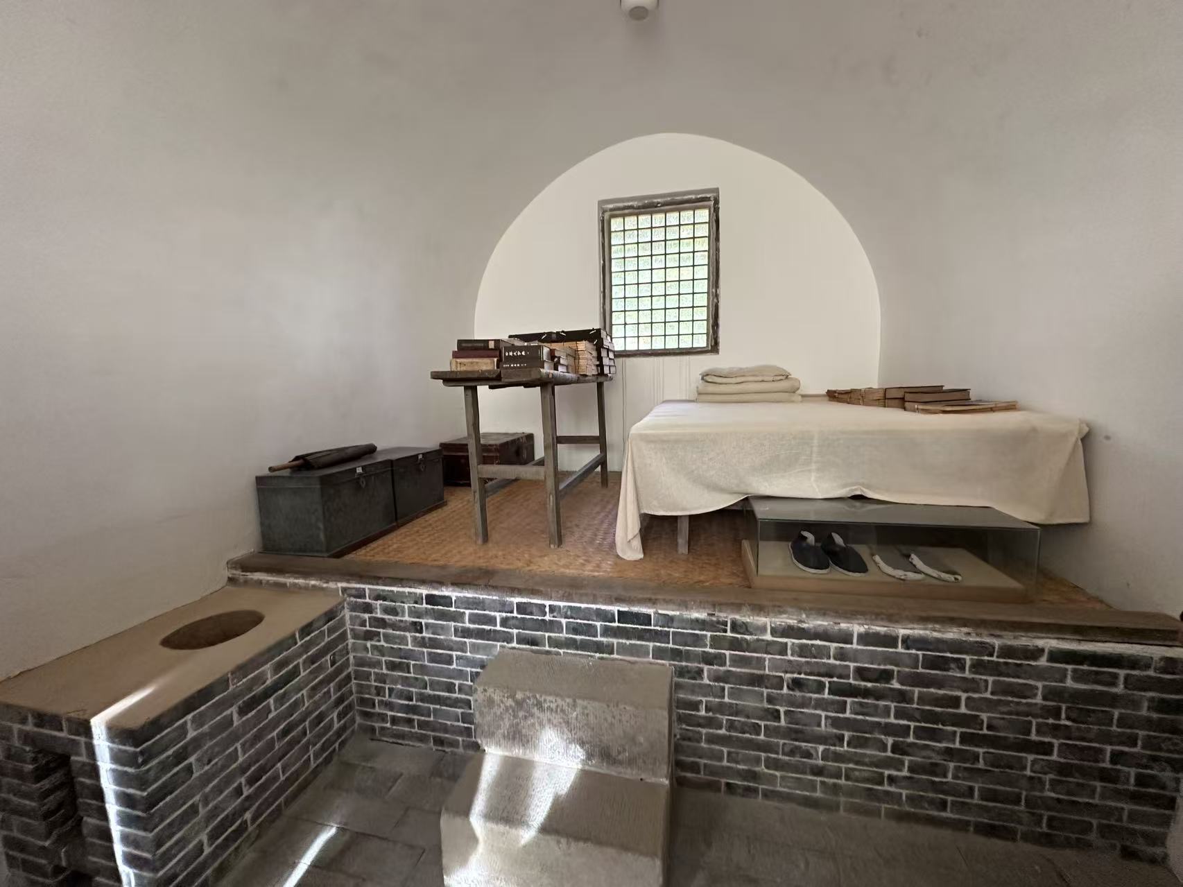 An interior view of former residence of Mao Zedong.