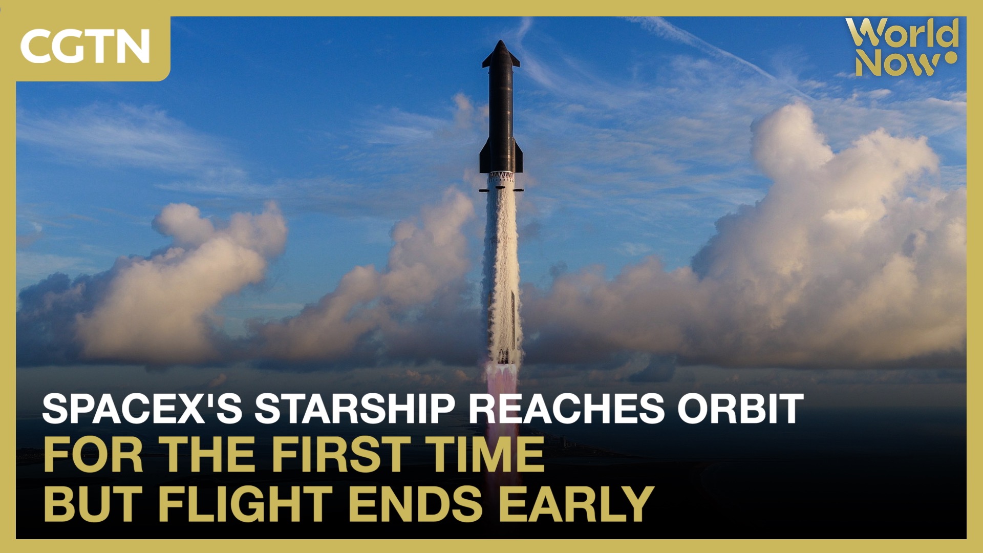 SpaceX's Starship reaches orbit for the first time but flight ends early