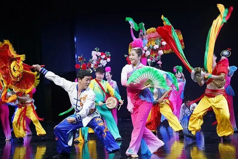 A file photo shows the Anhui Flower Drum Dance. /CMG