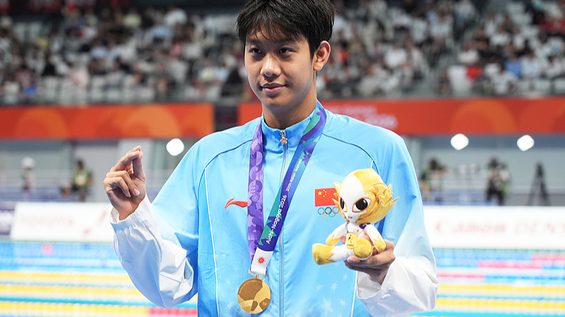 Zhang Zhanshuo: Seven golds on his Asian Games debut