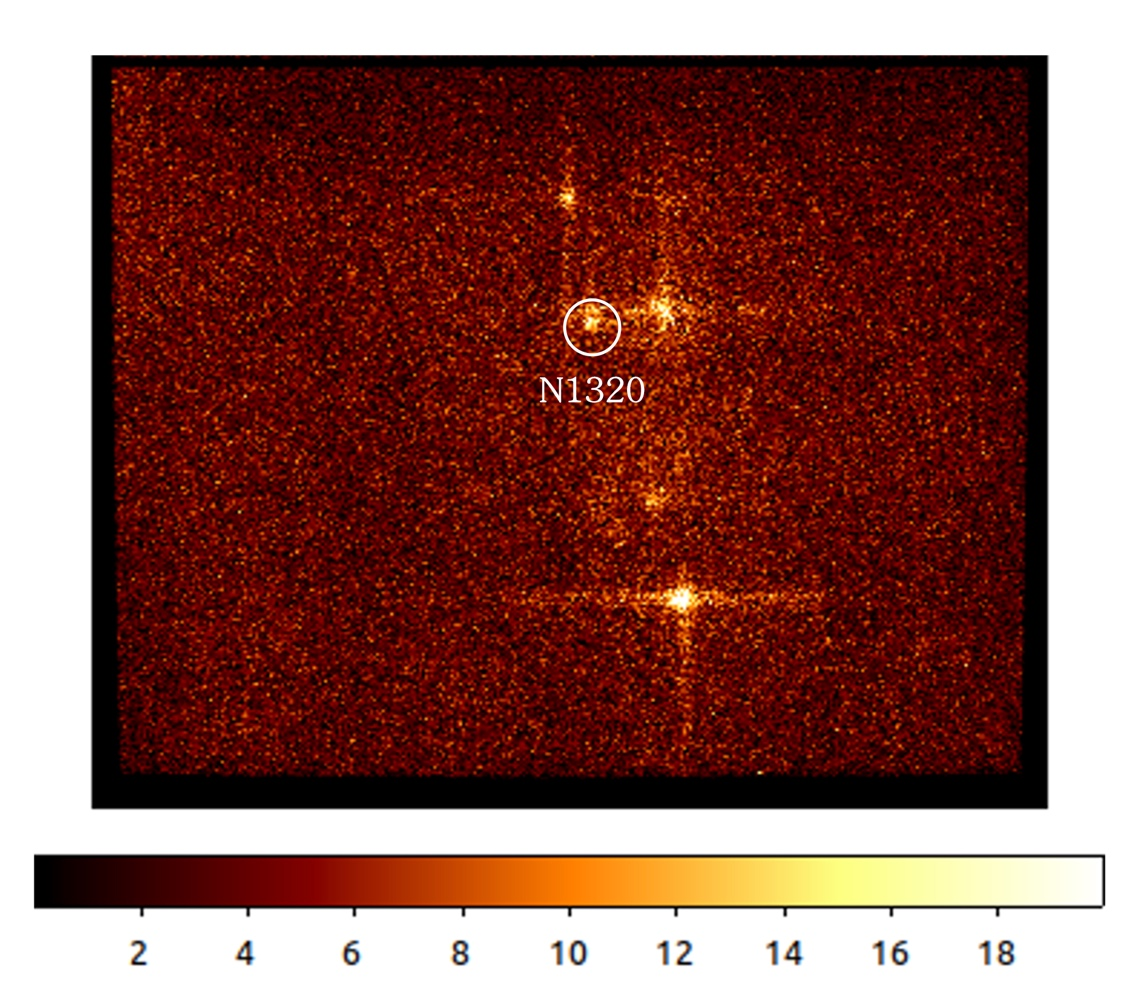 An image of a supernova remnant in the Large Magellanic Cloud captured by SMILE's Soft X-ray Imager. /The Chinese Academy of Sciences and the European Space Agency