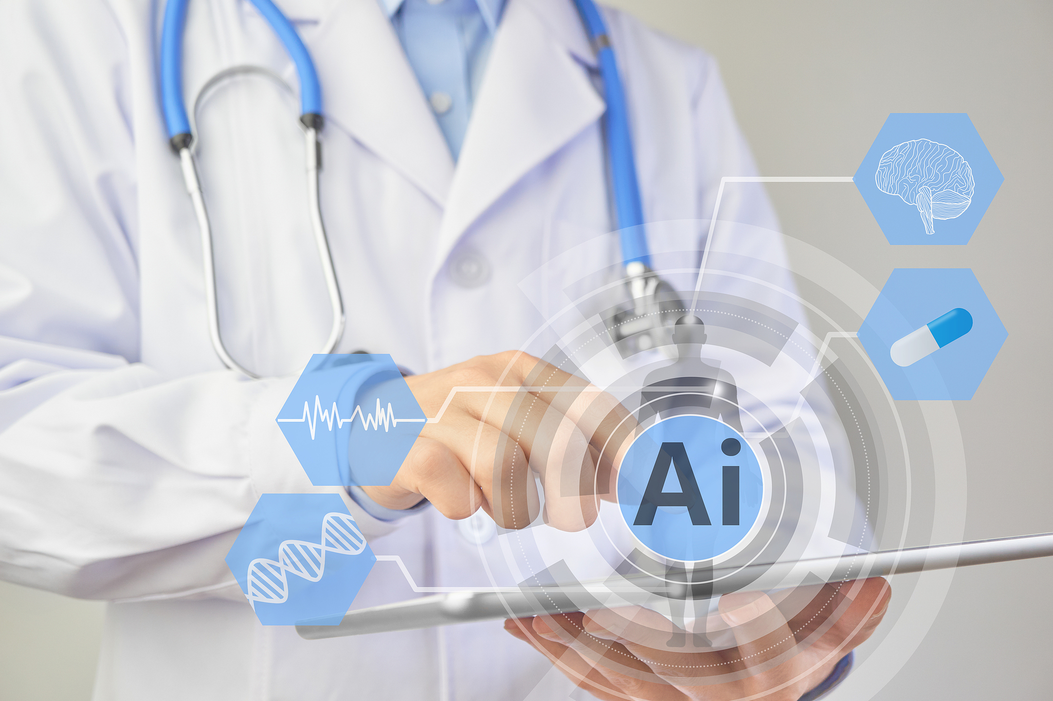 An image illustrating AI-assisted diagnosis and treatment. /VCG
