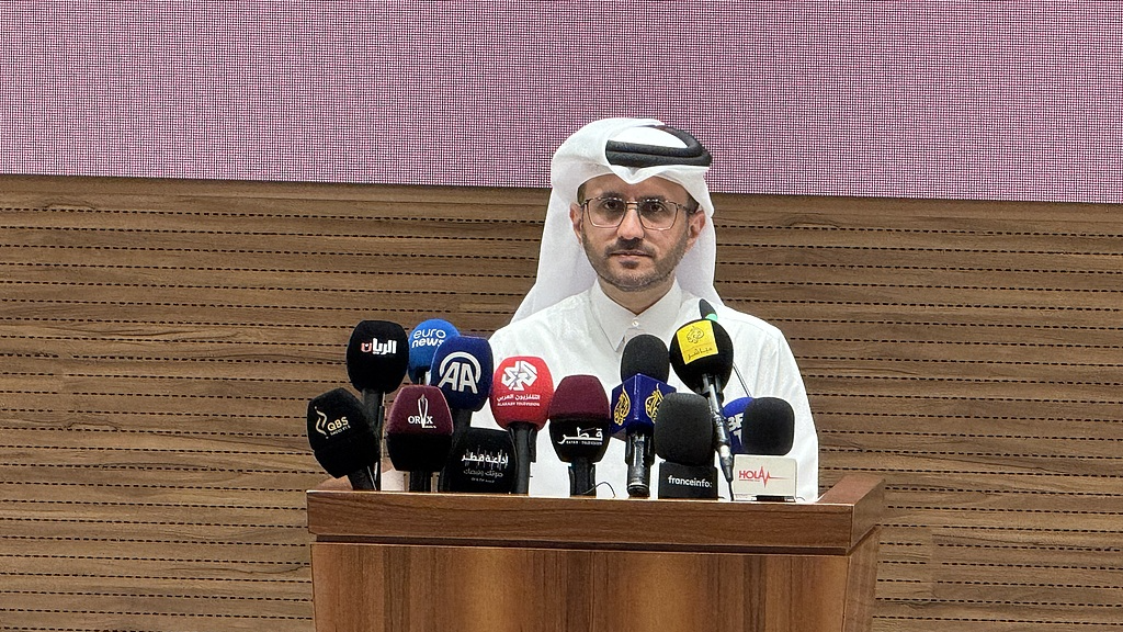 File photo of Majed Al Ansari, spokesperson for Qatar's Foreign Ministry. /VCG
