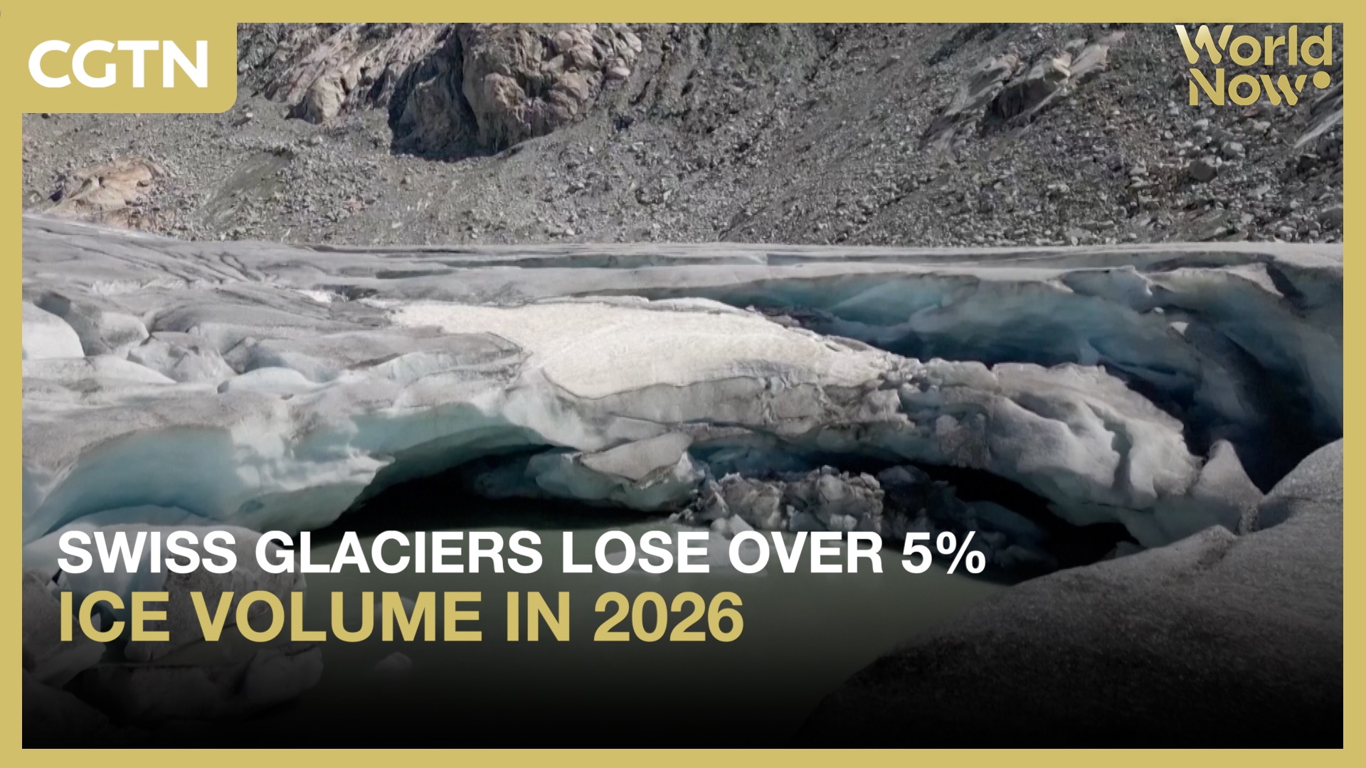 Swiss glaciers lose over 5% ice volume in 2026