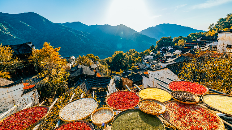 A glimpse of autumn in rural China