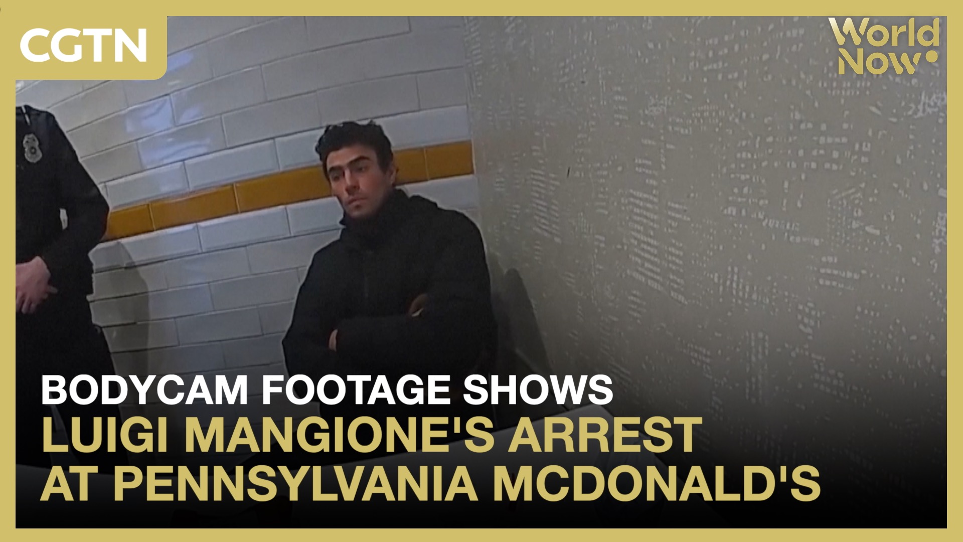 Bodycam footage shows Luigi Mangione's arrest at McDonald's