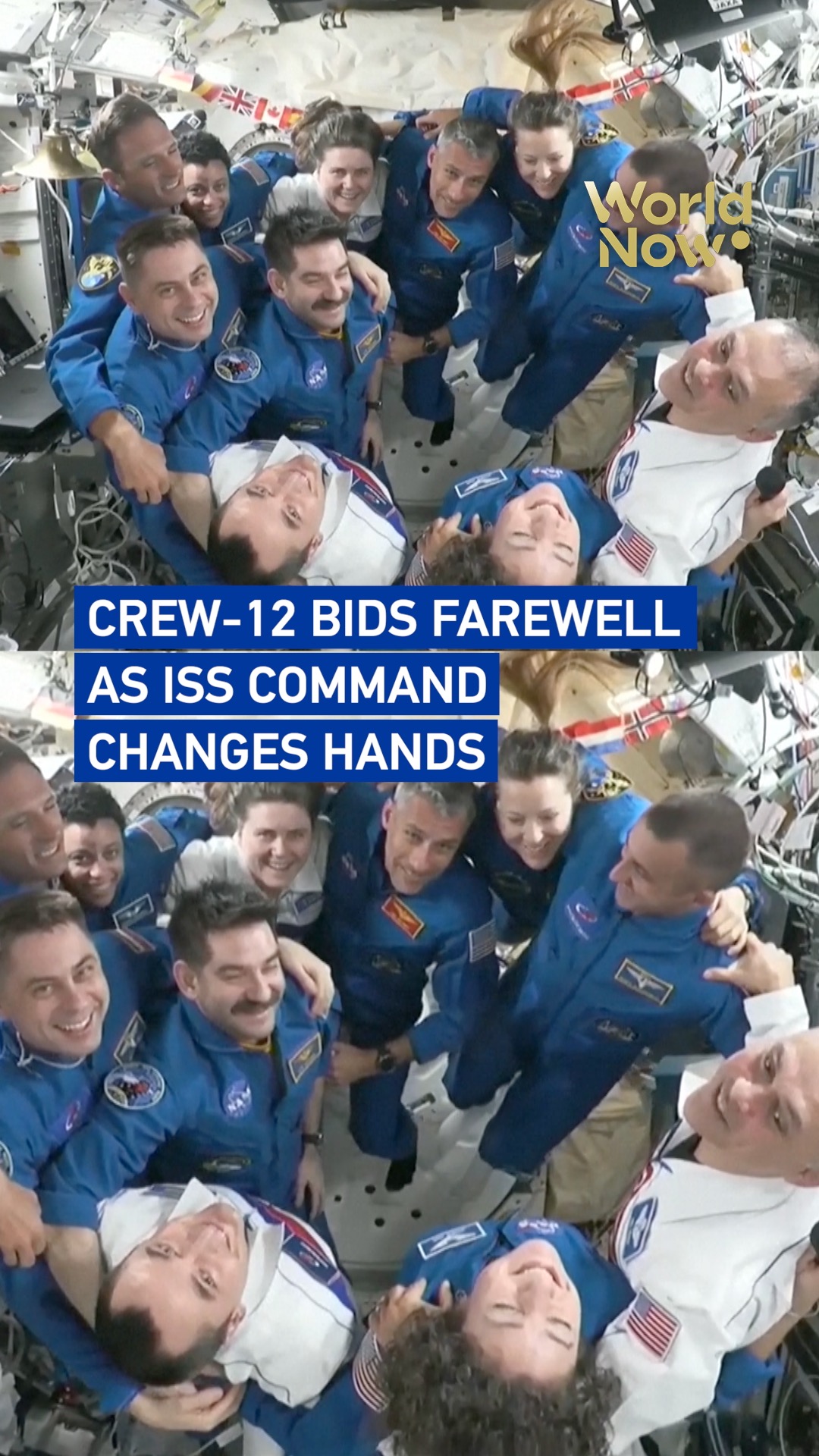 Crew-12 bids farewell as ISS command changes hands