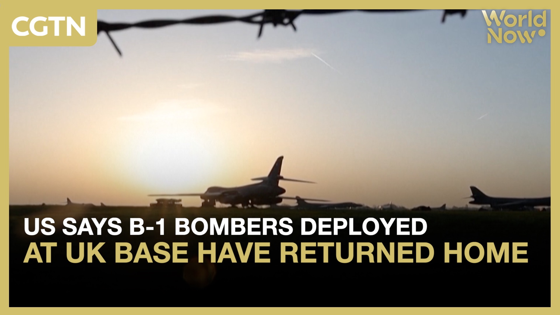US says B-1 bombers deployed at UK base have returned home