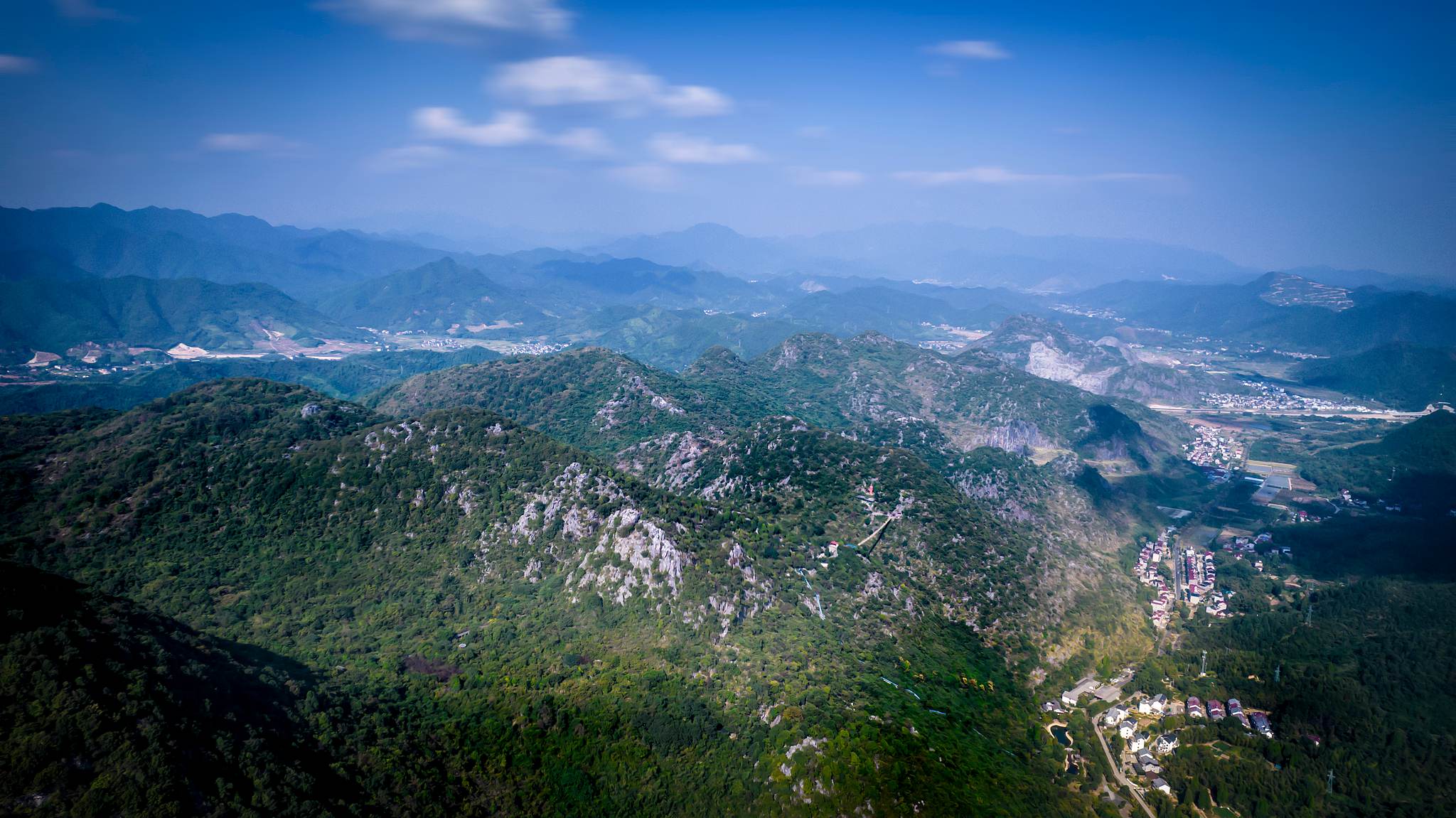 A view of the stone forest in Changshan, east China's Zhejiang Province. /VCG