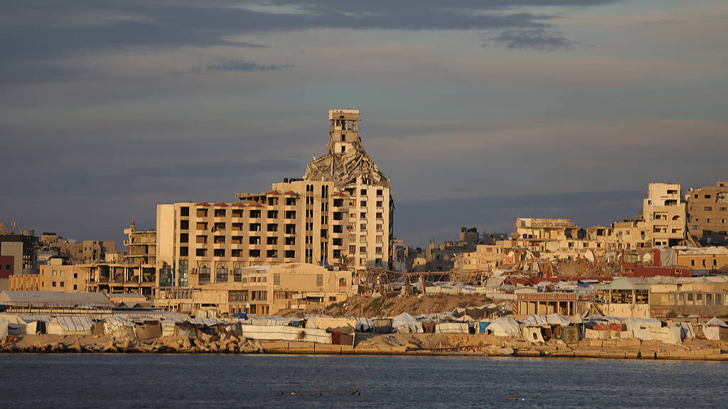 Live: View of Gaza's skyline as Palestine-Israel conflict nears three years