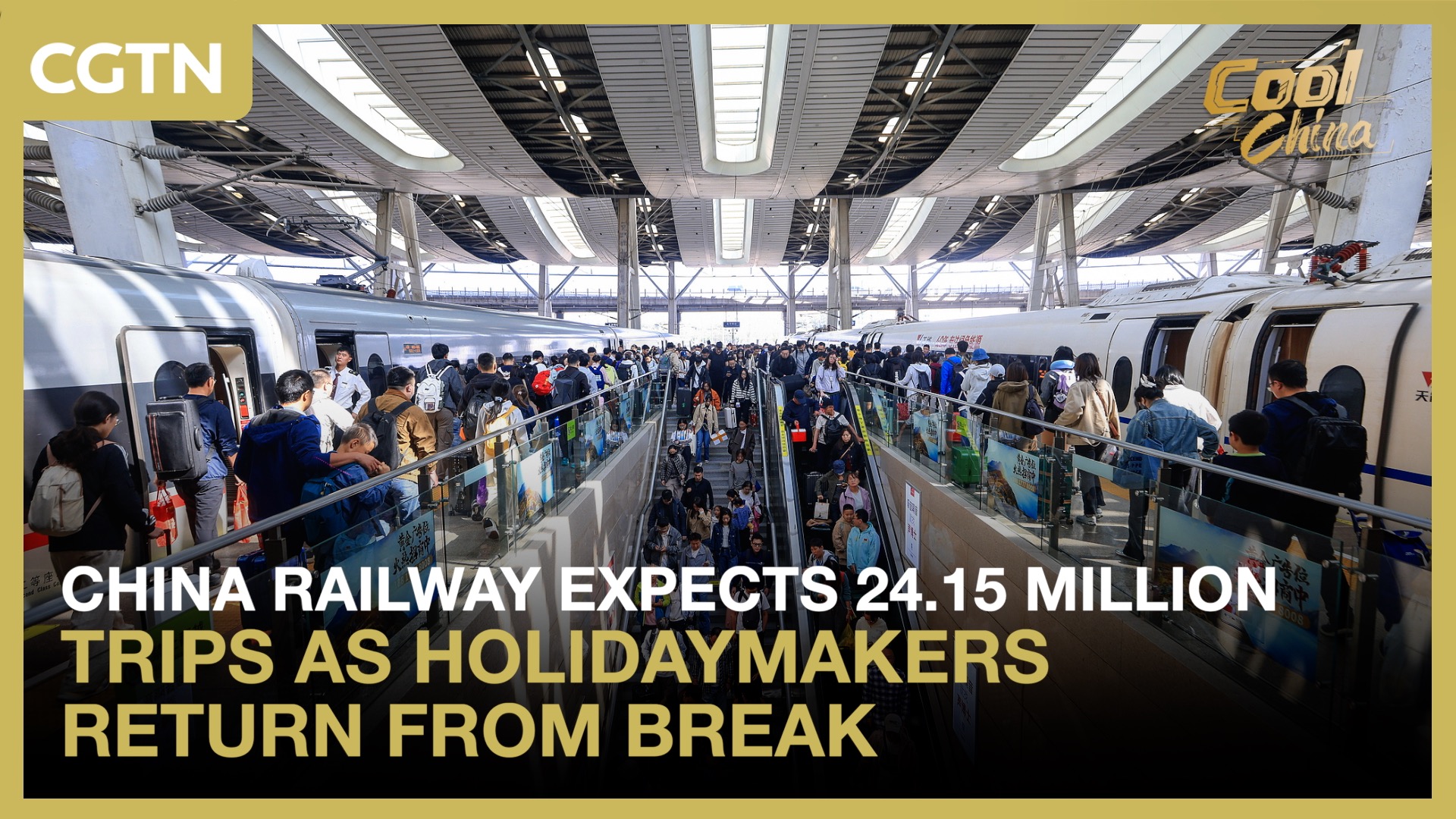 China Railway expects 24.15m trips as holidaymakers return from break