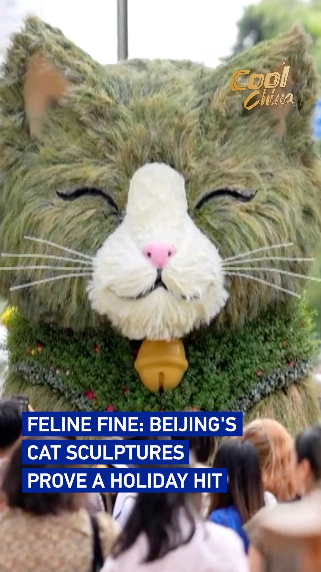 Feline fine: Beijing's cat sculptures prove a holiday hit