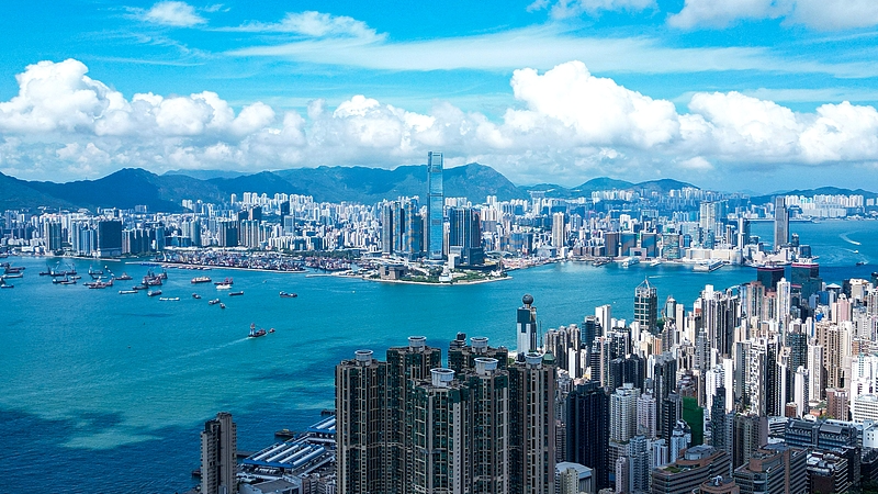 File photo of skyscrapers at Victoria Harbour in the Hong Kong Special Administrative Region, south China. /VCG
