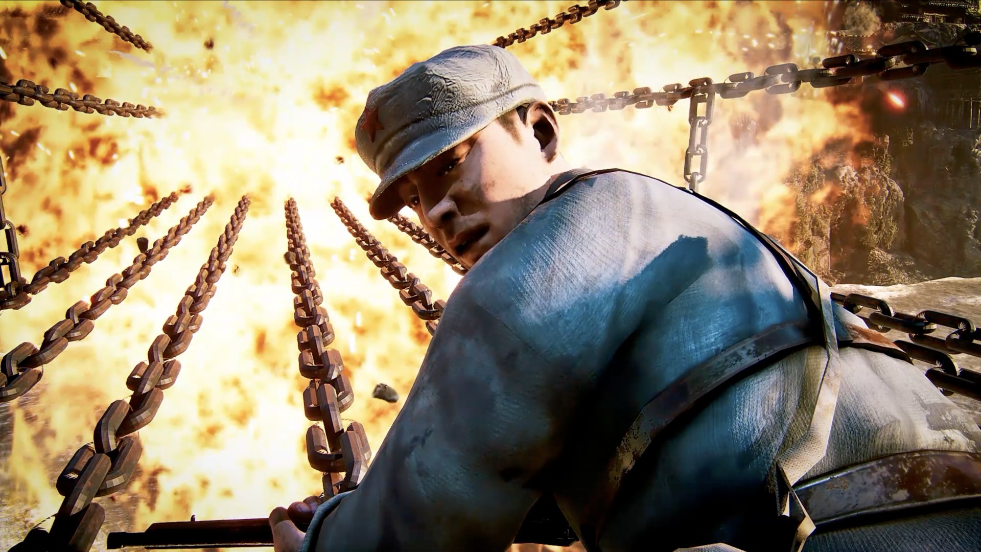An image provided by the project's operator shows one of the virtual scenes of the battle at Luding Bridge, Sep. 10, 2026.