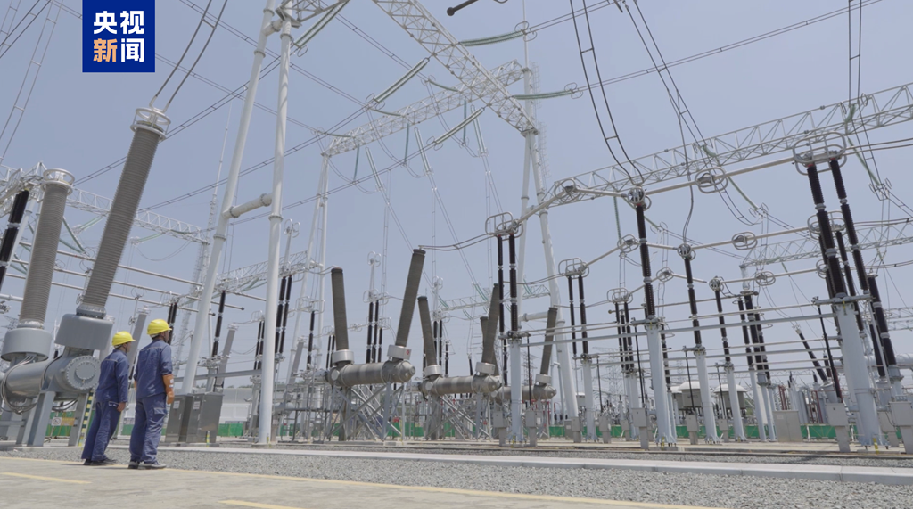 The China-Laos 500-kilovolt power interconnection project has transmitted more than 1 billion kilowatt-hours of electricity, October 8, 2026. /CMG