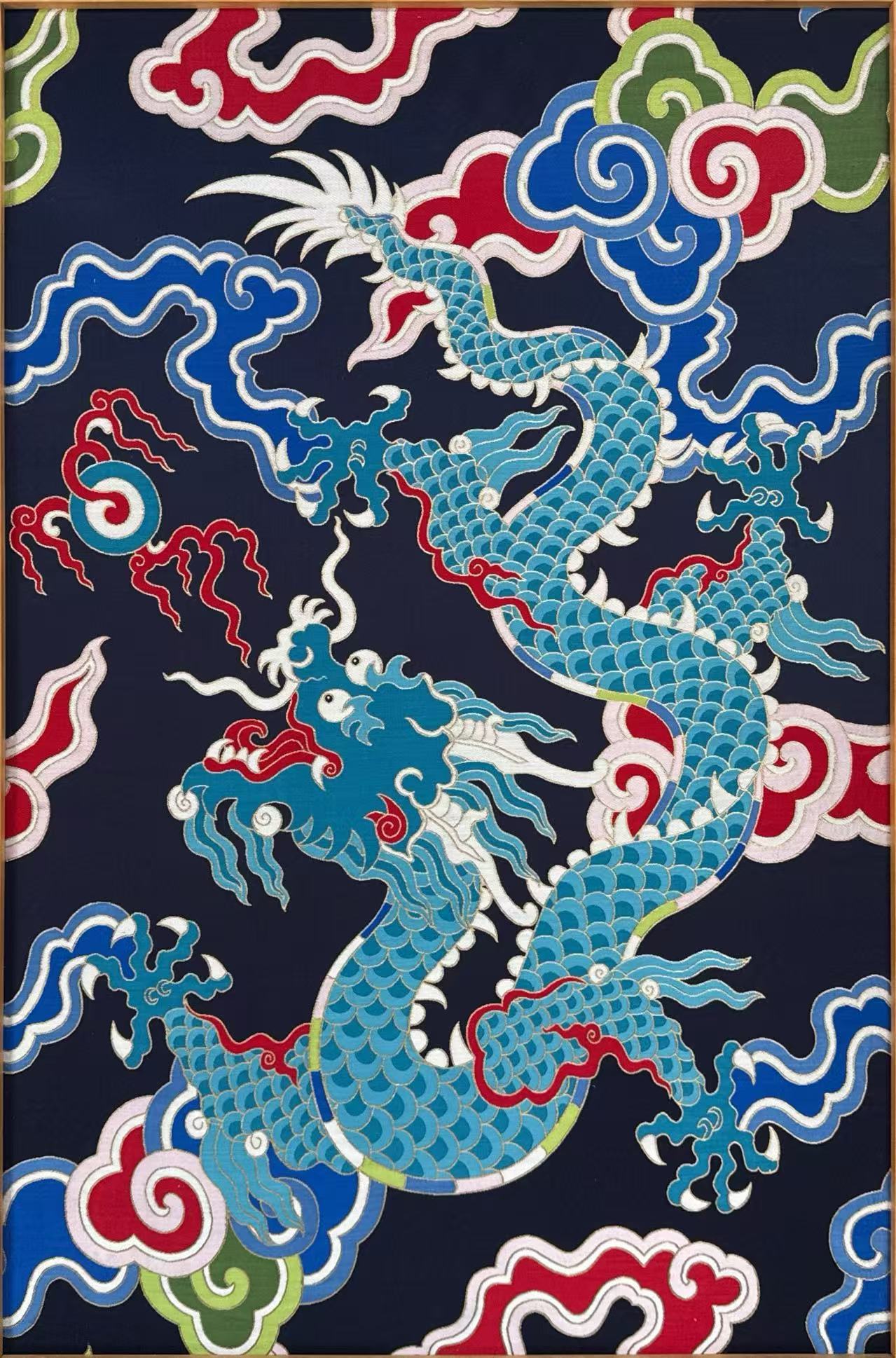One of the works by Nanjing Yunjin brocade inheritor Dai Meng is now on display at the ongoing 
