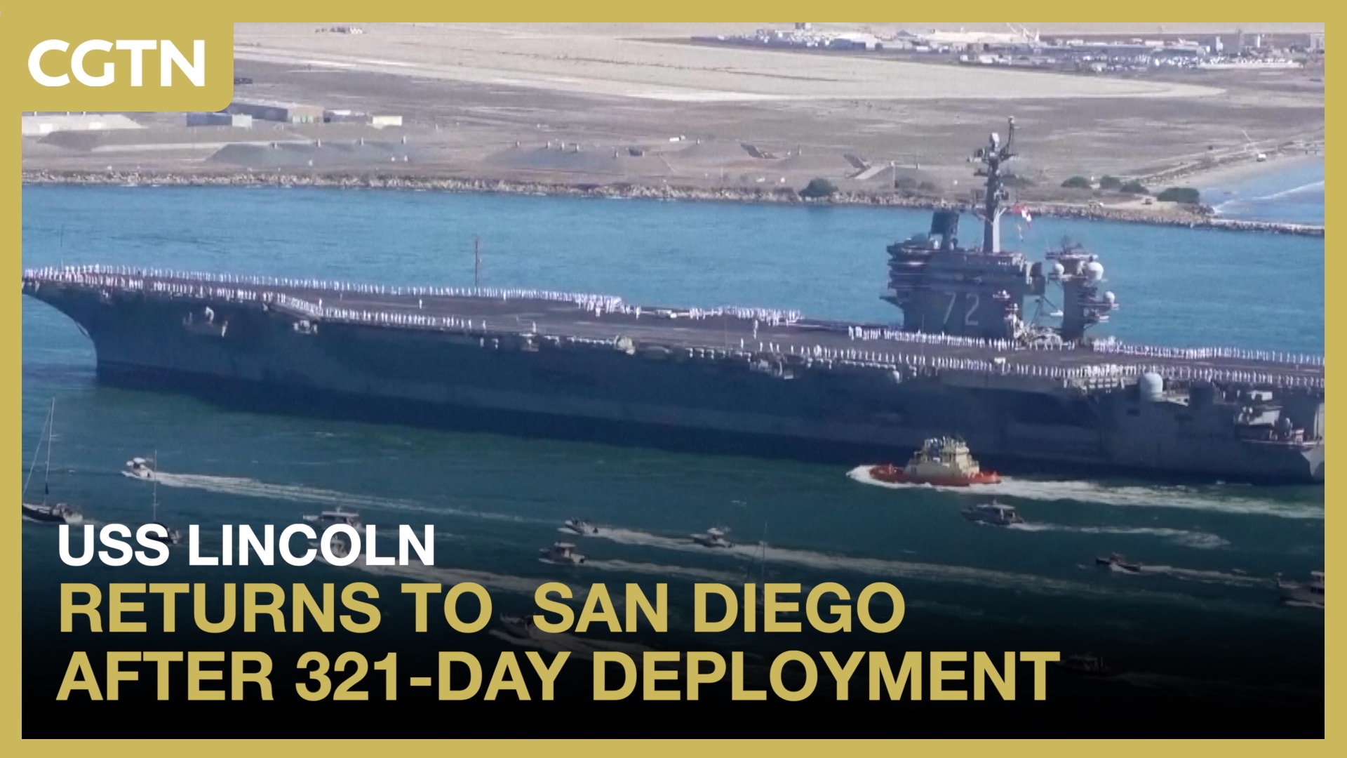 USS Lincoln returns to San Diego after 321-day deployment