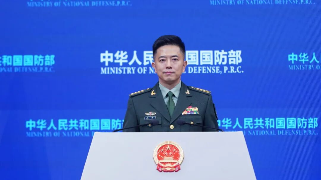 Chen Xi, a spokesperson for the Chinese Ministry of National Defense speaks at a press conference in Beijing, China, October 10, 2026. /Chinese Ministry of National Defense
