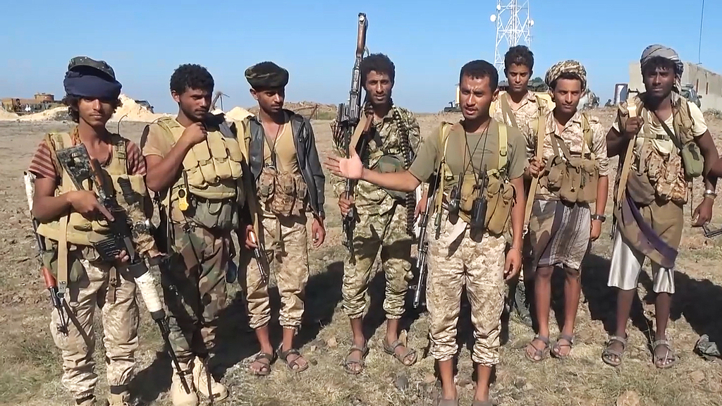 Houthi fighters in Taiz province, Yemen. /VCG