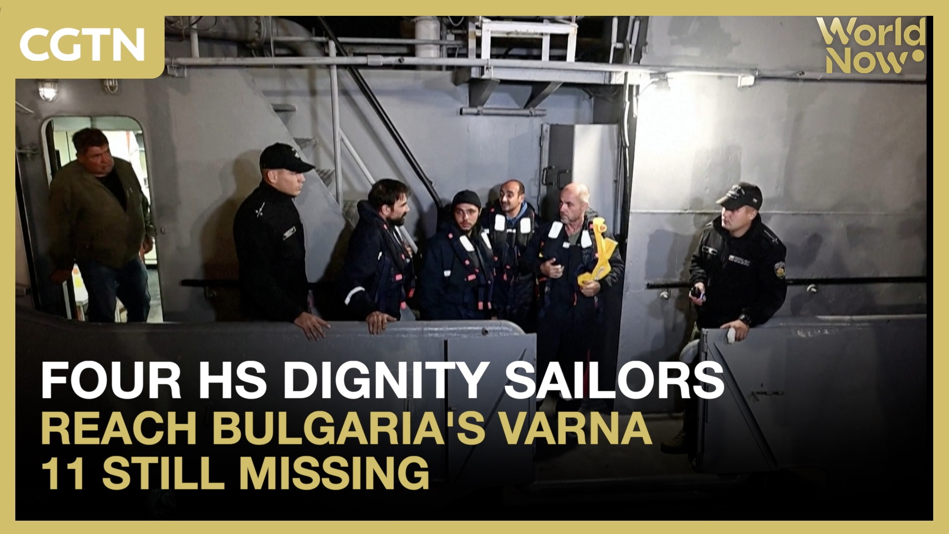 Four HS Dignity sailors reach Bulgaria's Varna, 11 still missing