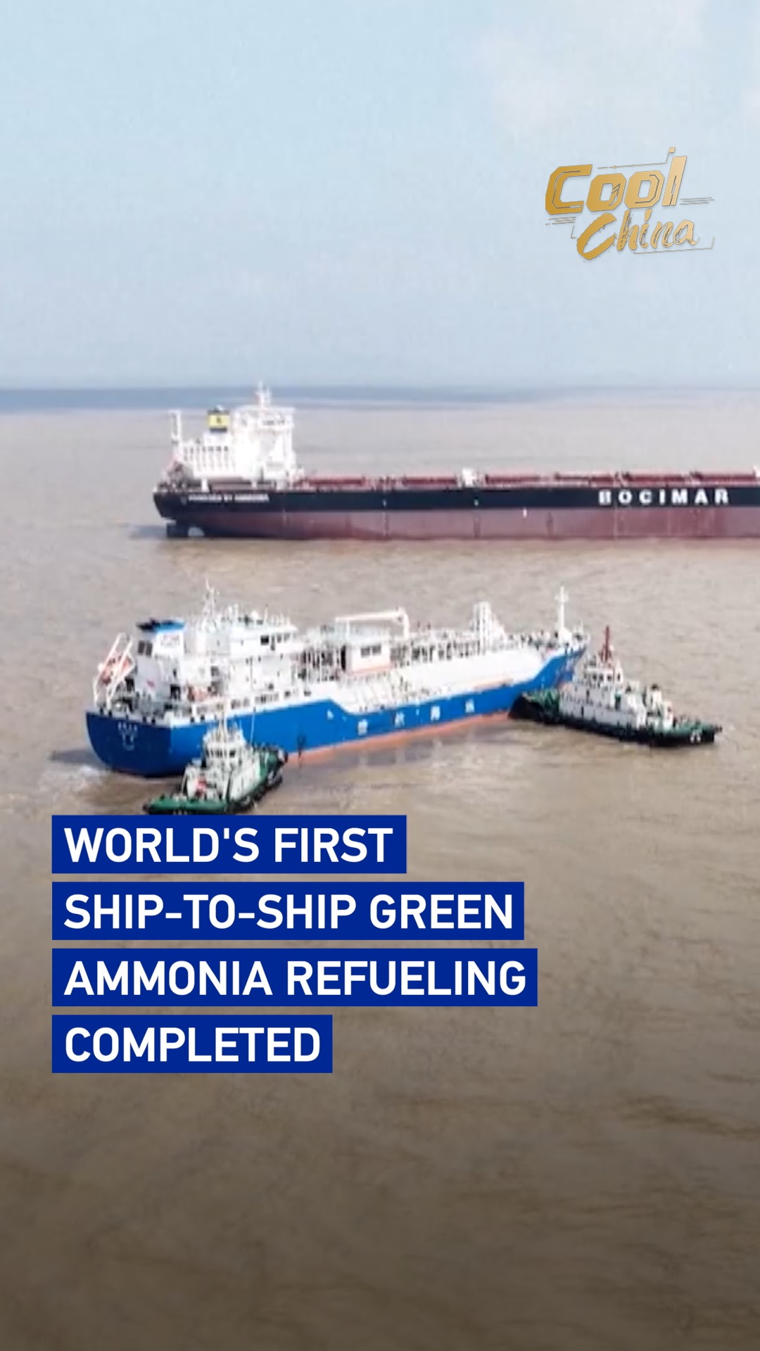 World's first ship-to-ship green ammonia refueling completed