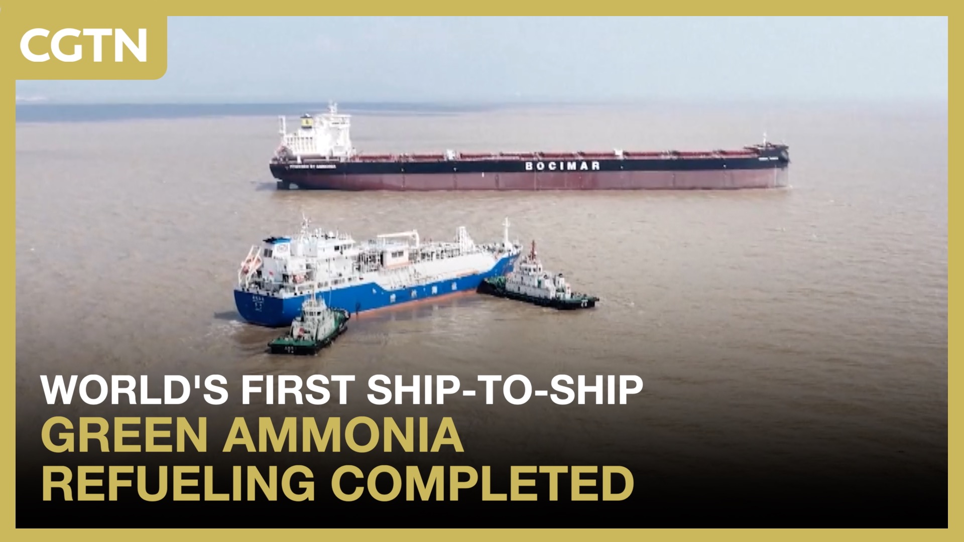 World's first ship-to-ship green ammonia refueling completed