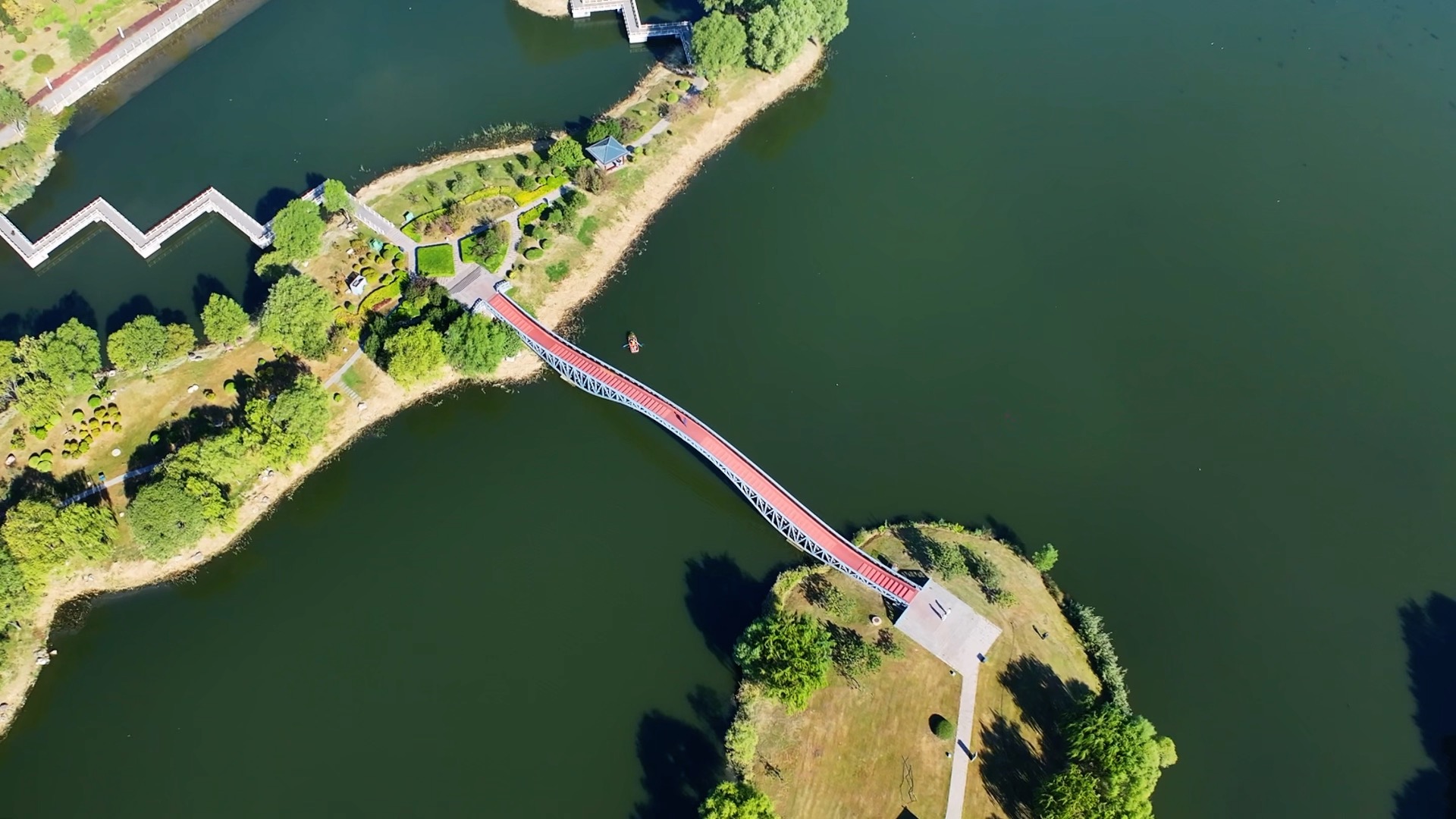 The Fenhe River in Taiyuan City, Shanxi Province, northern China, October 12, 2026. / CGTN