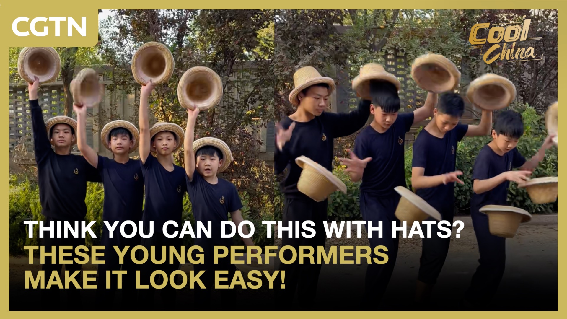 Can you do this with hats? These young performers make it look easy!
